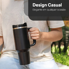 Copo Termico Grande 1200 Ml Caneca Térmica com Canudo e Alça