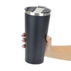 Copo Térmico Interno Inox Grande 730ml Com Abridor Preto