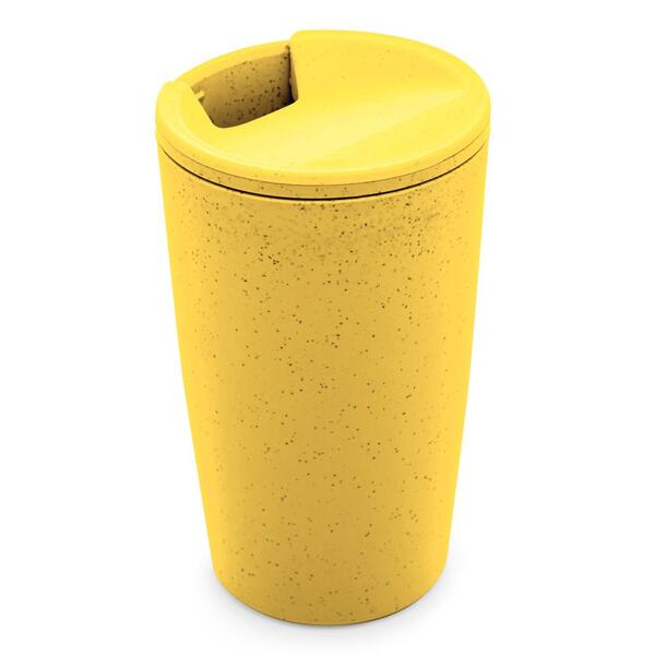 Copo Térmico Lyor De Bambu E Pp Amarelo 500ml