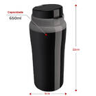 Copo Térmico Miami 650ml Bebidas Quentes E Frias Preto