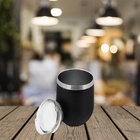 Copo Térmico Parede Dupla Aço Inox Black Premium Com Tampa 35