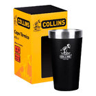 Copo Térmico Sem Tampa Em Aço Inoxidável Preto 473ml Collins