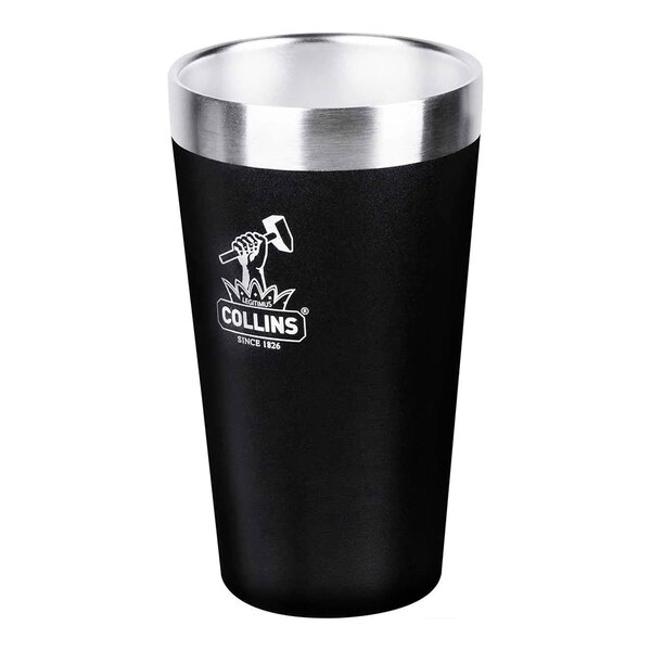 Copo Térmico Sem Tampa Em Aço Inoxidável Preto 473ml Collins