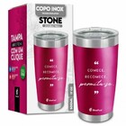 Copo Térmico Stone - Comece, Recomece E Permita-se 500ml Bras