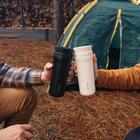 Copo Térmico Tramontina Aço Inox 460 Ml Preto Com Bocal 360°