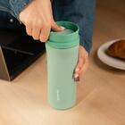 Copo Térmico Tramontina Aço Inox 460 Ml Verde Com Bocal 360°