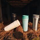 Copo Térmico Tramontina Aço Inox 460 Ml Verde Com Bocal 360°