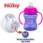 Copo Transição Antivazamento Alça Bico Silicone 240ml Nuby -