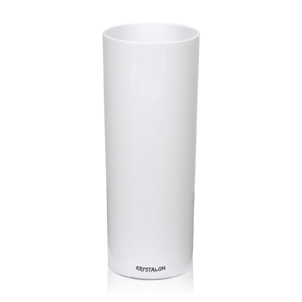 Copo Tubo Branco 300 Ml Acrílico Poliestireno