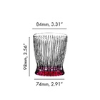 Copo Tumbler Whisky Fire 295ml Cristal Glass Riedel Colorido