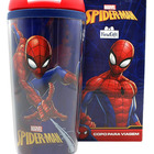 Copo Viagem Homem Aranha Disney Com Tampa 250ml Azul-marinho