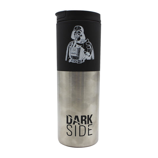 Copo Viagem Smart Darth Vader Star Wars 500ml Dark Side Inox