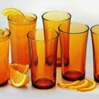 Copo Vidro 6 Peças Âmbar Água Suco Refrigerante