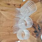 Copo Vidro Transparente Lapidado 6pç