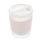 Copo Wolff De Vidro Com Cinta Em Silicone Branco 350ml