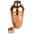 Coqueteleira Cobbler Tradicional Deluxe Banho De Cobre 550 Ml