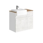 Cora Balcao 80 Br/cristal/noce Amendoa