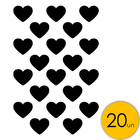 Coração Adesivo Decorativo Parede Infantil Quarto Sala 5x6cm