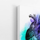 Coração Arte Colorido Minimalista Quadro Canvas 140x90cm