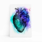 Coração Arte Colorido Minimalista Quadro Canvas 140x90cm