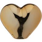 Coraçao Decorativo Em Ceramica Dourado Mart 10346