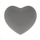 Coração Decorativo Lyor Heart Cinza De Ceramica 19cm