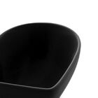 Coração Lyor Heart De Ceramica Preto 21cm X 21cm X 7cm