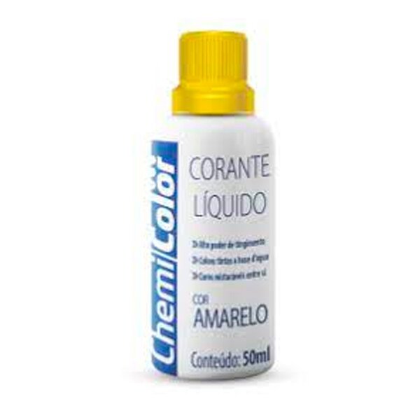 Corante Liquido Chemicolor 50ml Amarelo