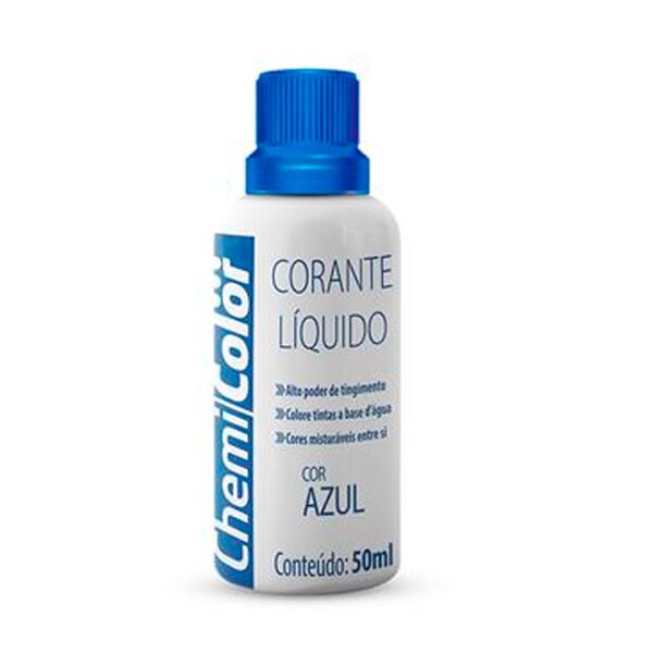 Corante Liquido Chemicolor 50ml Azul