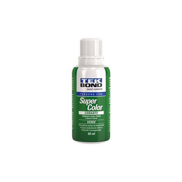 Corante Líquido Super Color 50ml Verde - Tekbond