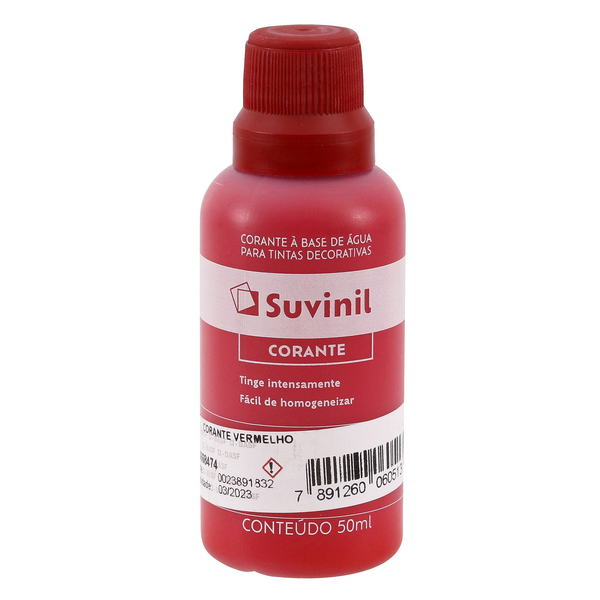 Corante Liquido Vermelho 50mL Suvinil