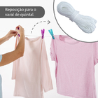 Corda De Varal De Teto Resistente Antimofo 50 Metros - 3mm