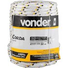 Corda Multifilamento Trançada 12,0mm 3,2kg 50 Metros Branca/
