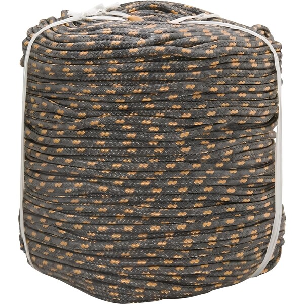 Corda Multifilamento Trançada 16,0mm 16,0kg 85 Metros Cinza