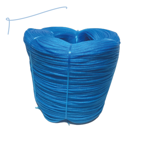 Corda Nylon Azul Multifilamento 5mm Rolo Aprox 4kg