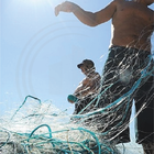 Corda Nylon Azul Multifilamento 5mm Rolo Aprox 4kg