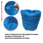 Corda Nylon Azul Multifilamento 7mm Rolo Aprox 5,3kg