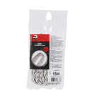 Corda Poliéster Trançada 3mmx15m Branco e Preto Standers