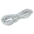 Corda Poliéster Trançada 4mmx25m Branco e Azul Standers