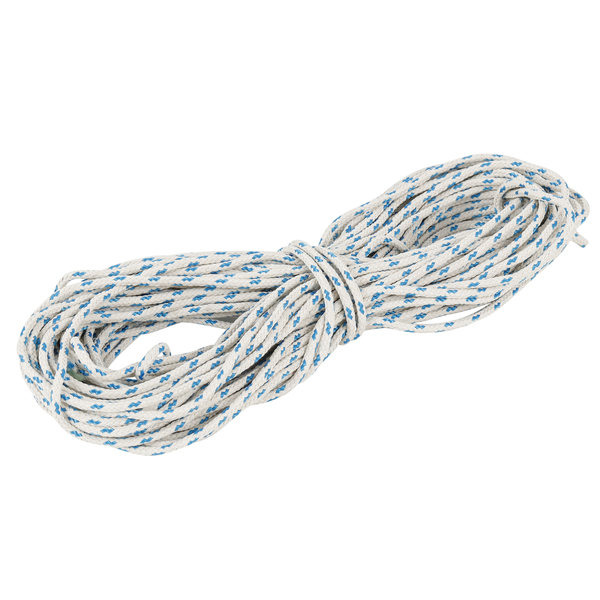 Corda Poliéster Trançada 4mmx25m Branco e Azul Standers