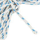 Corda Poliéster Trançada 4mmx25m Branco e Azul Standers