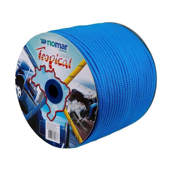 Corda Riomar Carretel Pp Tropical Azul 10mmx190m