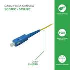 Cordão Cabo Óptico Simplex Sm Sc Upc X Sc Upc - 1 Metro