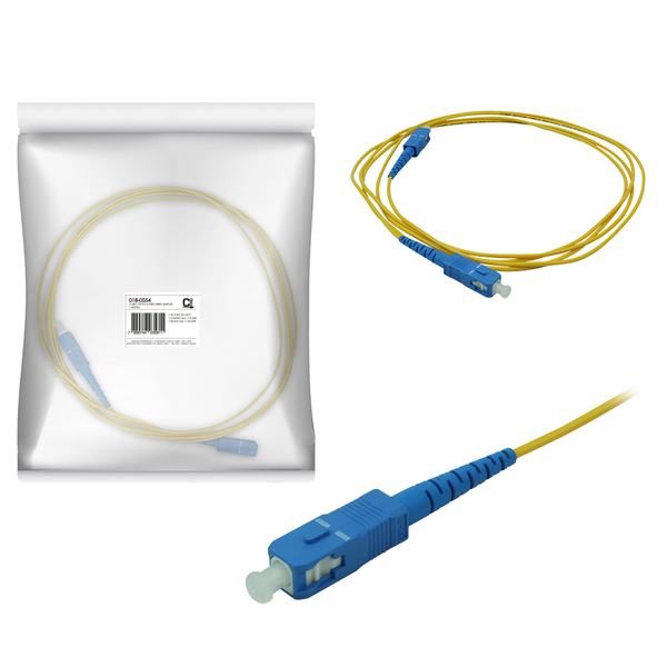 Cordão Cabo Óptico Simplex Sm Sc Upc X Sc Upc - 1 Metro