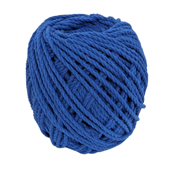 Cordão De Algodão Torcido São Francisco Azul Royal 120 M