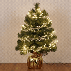 Cordão de Luz Cluster com 500 Luzes Amarelas Fio Transparente 3m Bivolt