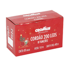 Cordão de Luz Natal 200 Leds Pisca Pisca Luz Amarela 10m 127V