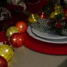 Cordão De Luz Natal Redgold - Ornamentação Árvores Decoração