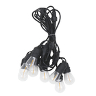 Cordão de Luz Preto Elétrico 8xS14 Filamento 1W 220V Inspire