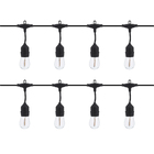 Cordão de Luz Preto Elétrico 8xS14 Filamento 1W 220V Inspire